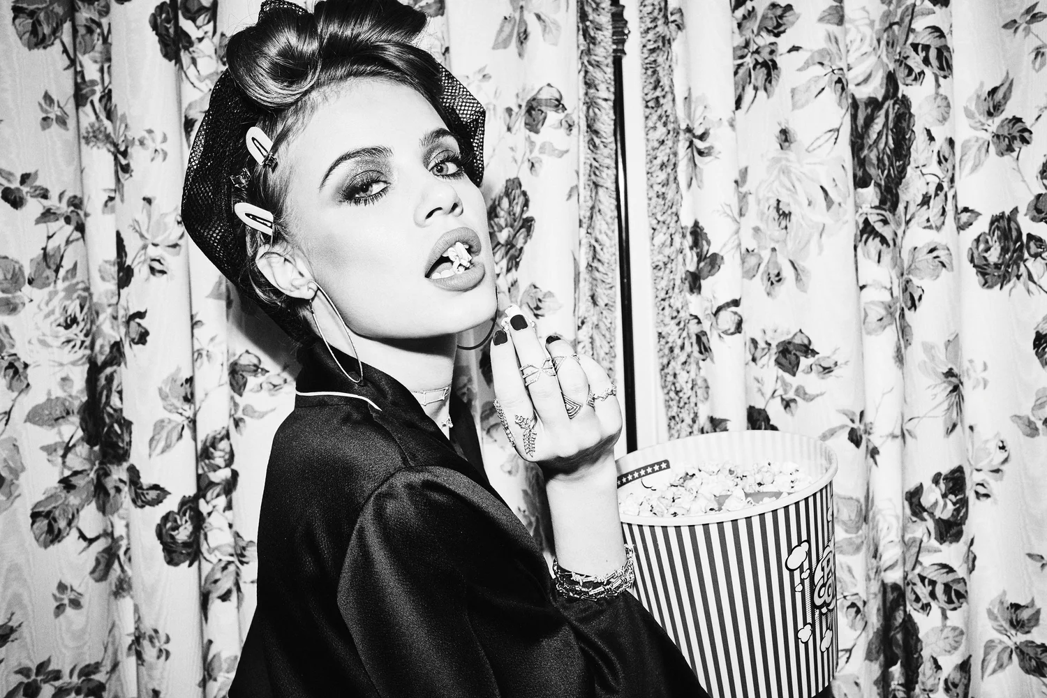 Xenia Tchoumi in the Djula Diamonds campaign for Vogue Paris, shot by Ellen von Unwerth